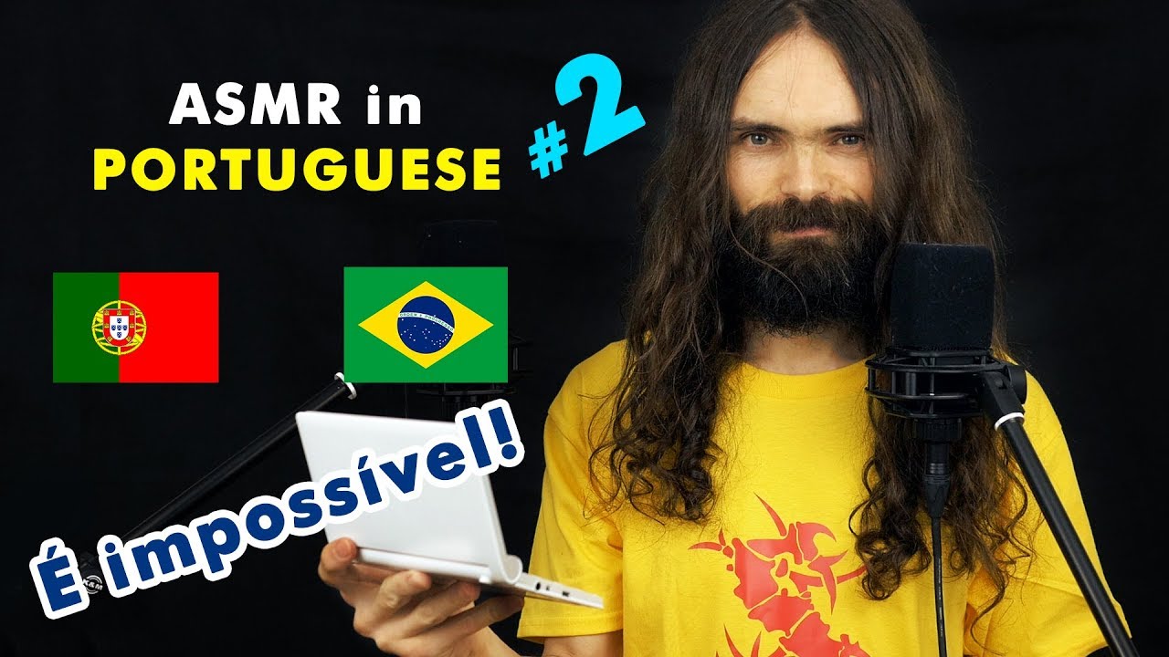 My second ASMR video in Portuguese (Sussurros, Português, Para Relaxar, a few triggers)
