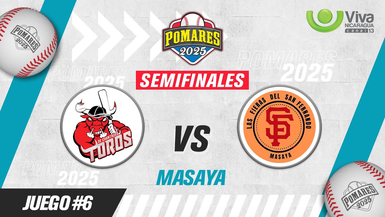 Toros de Chontales vs. Fieras de San Fernando  - [Pomares 2025 | Juego Completo] - [16/09/2025]