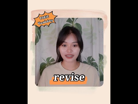 Revise | Hal4 TOEIC Vocabulary #shorts