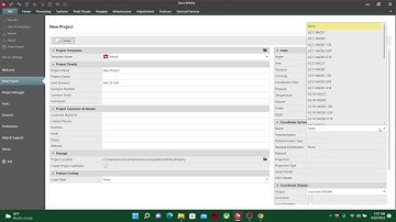 PSS - Leica Infinity Creating a Job and Template.