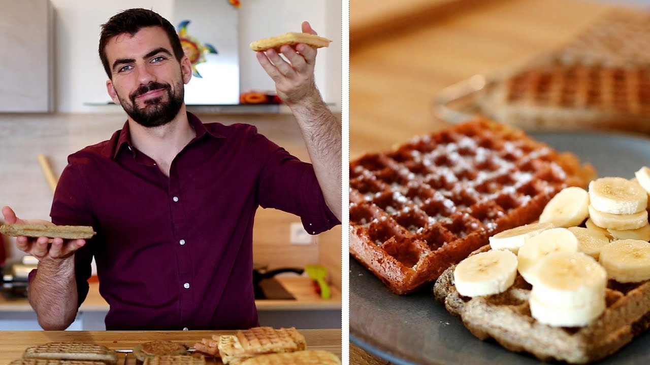 Gaufre vegétalienne sans gluten ni lactose VS gaufre minimaliste - YouTube