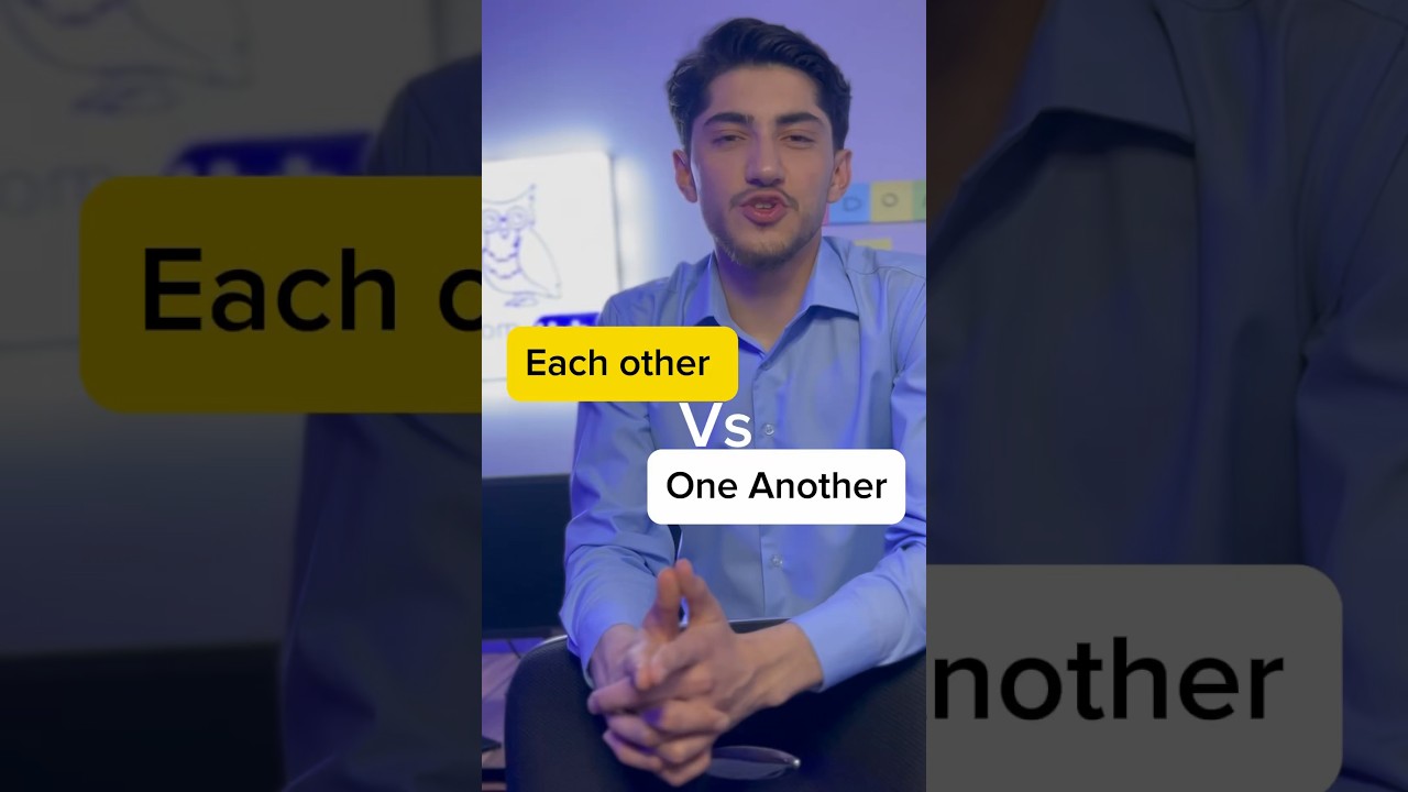 Difference between”each other”and “one another”.🤔