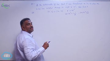 Rotation of axes || Problem on Transformed equation 2 || Disk Telangana