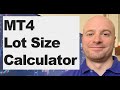 The Easy Way to Calculate Lot Size in MT4 (and MT5)