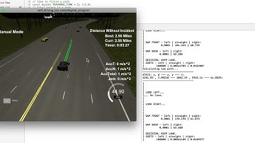 Self-Driving Car, Path Planning simulator demo