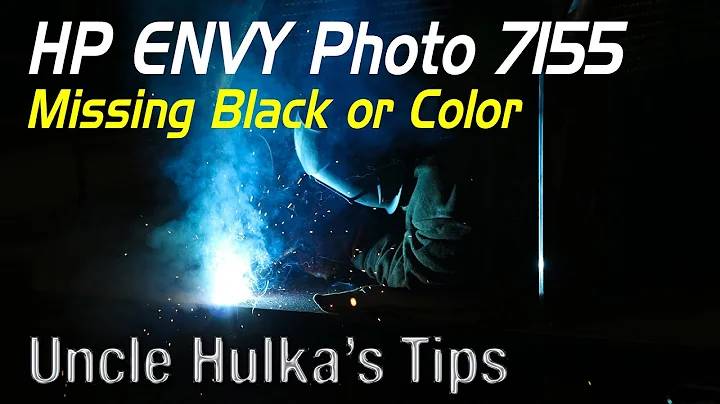 HP ENVY Photo 7155 Printer - Faded Black or Missing Color