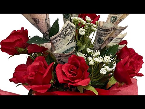Easy to make Money Bouquet 💐 #flowerarrangement #giftidea #diy #cash , How To Wrap A Flower Bouquet