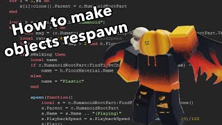 How to make objects respawn | Roblox Studio