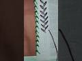 easy and beautiful border embroidery #embroidery #handembroidery #art #diy #handwork #shortvideo