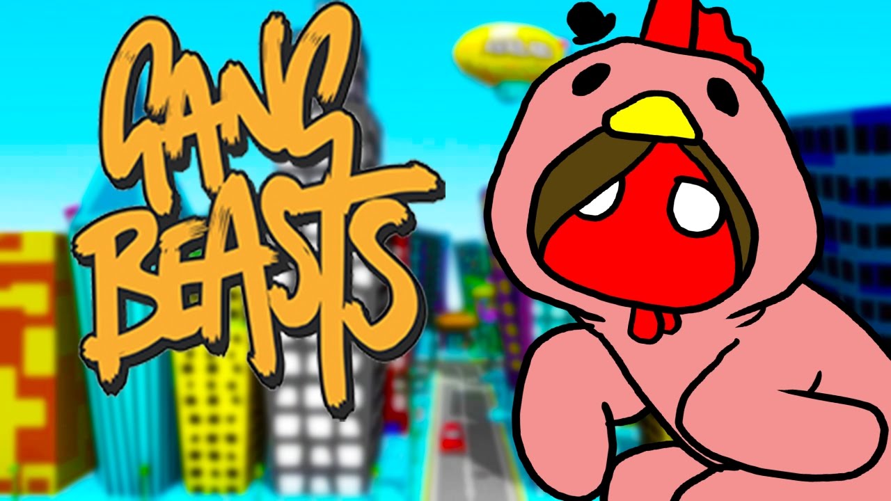 GANG BEASTS - GRANDPA IS BEATING UP EVERYONE!!!