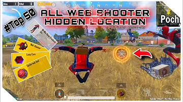 PUBG Spider-Man Web Shooter All Locations | Spider-Man Event | PUBG MOBILE | BGMI