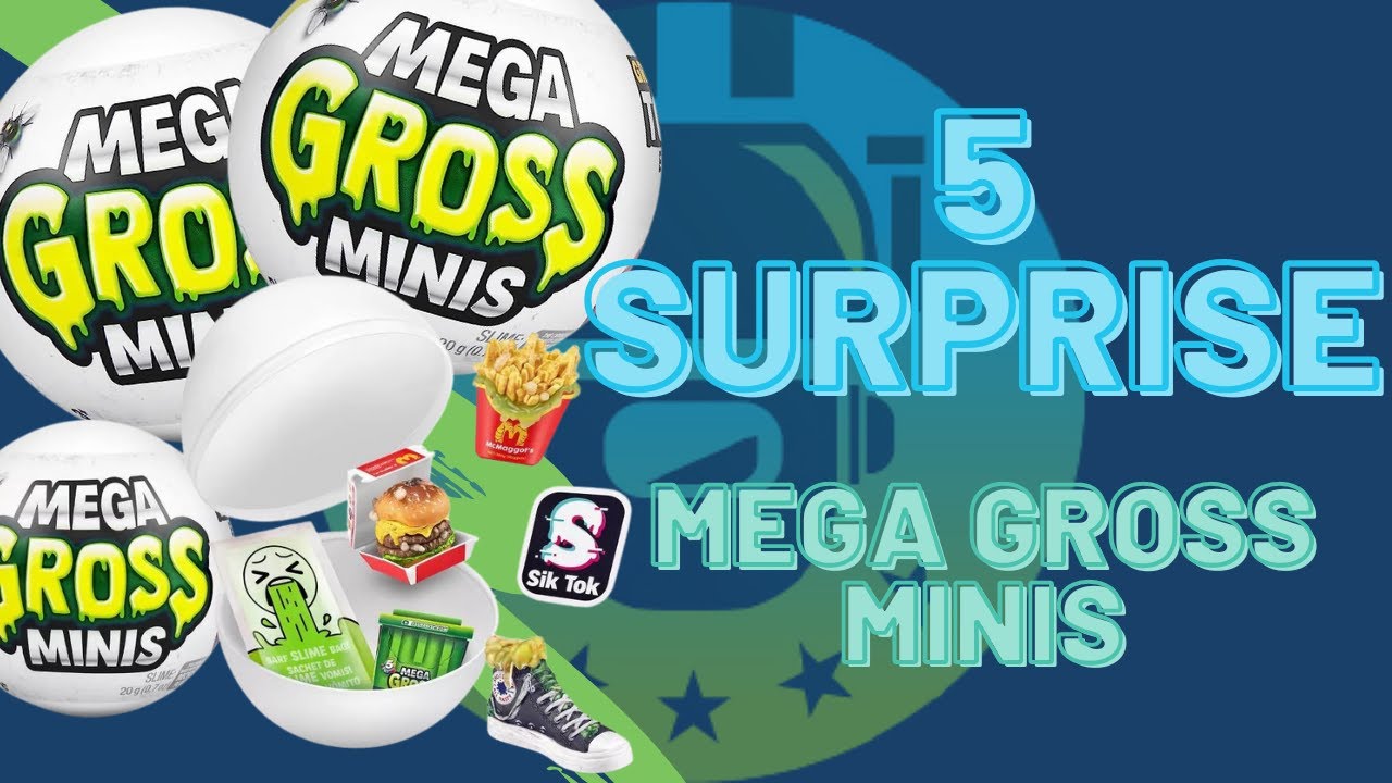 5 Surprise Mega Gross Minis Slime Capsule : Target