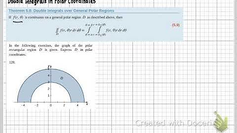 MTH261-Sec. 5.3 Double Integrals in Polar Coordinates (Part 1)