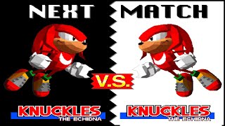 Knuckles VS Clone Knuckles - Sonic The Fighters
