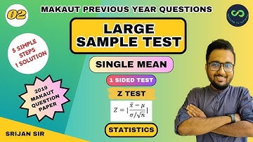 Large Sample Test for Single Mean | Test of Significance | Testing of Hypothesis | Statistics