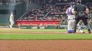 Max Scherzer warmup pitches before 1st inning Texas Rangers vs Houston Astros 9/6/23