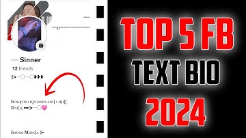 TOP 5 FB STYLISH BIO 2024 ||  FACEBOOK BIO FOR BOYS & GIRLS @Trickmaster412
