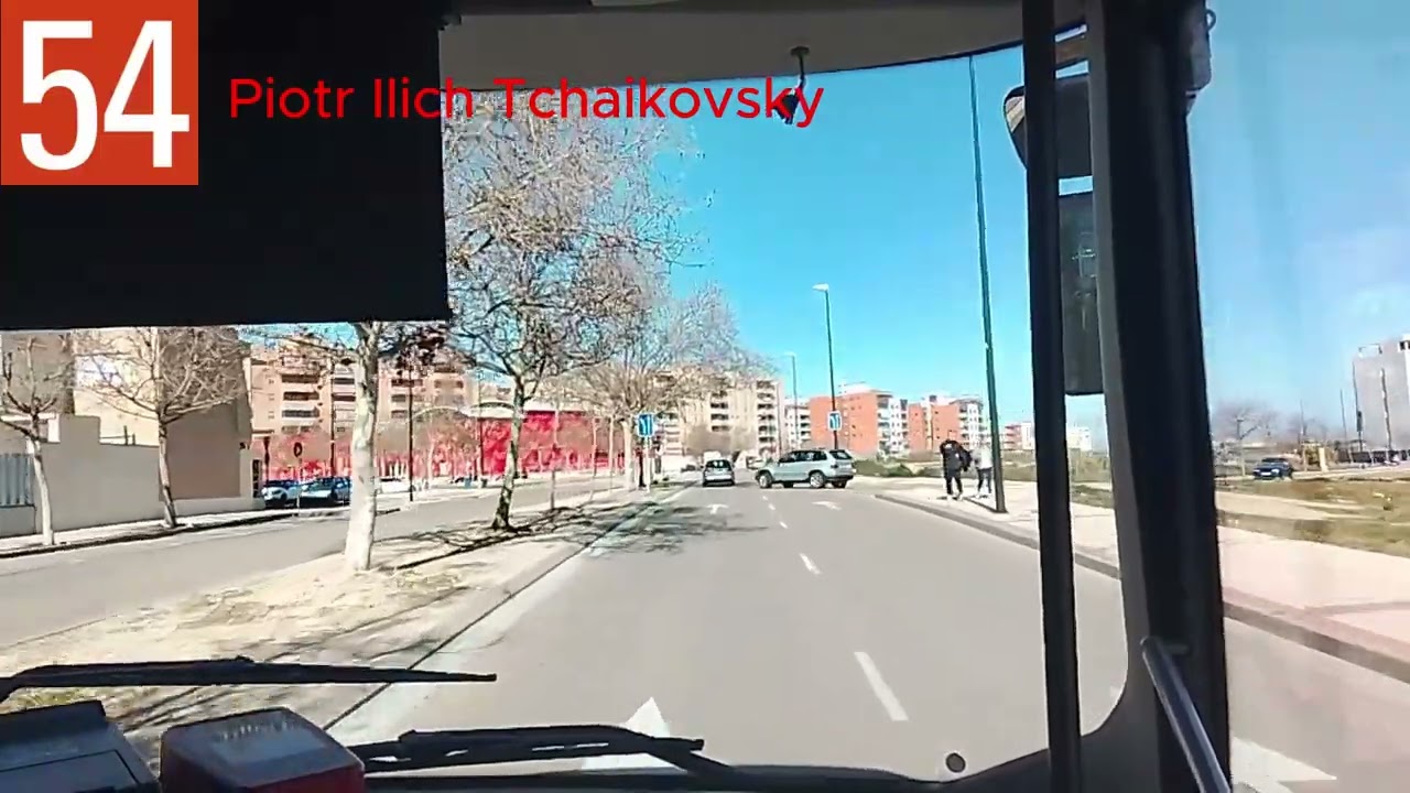Línea 54 Avanza Zaragoza Dir Rosales del Canal