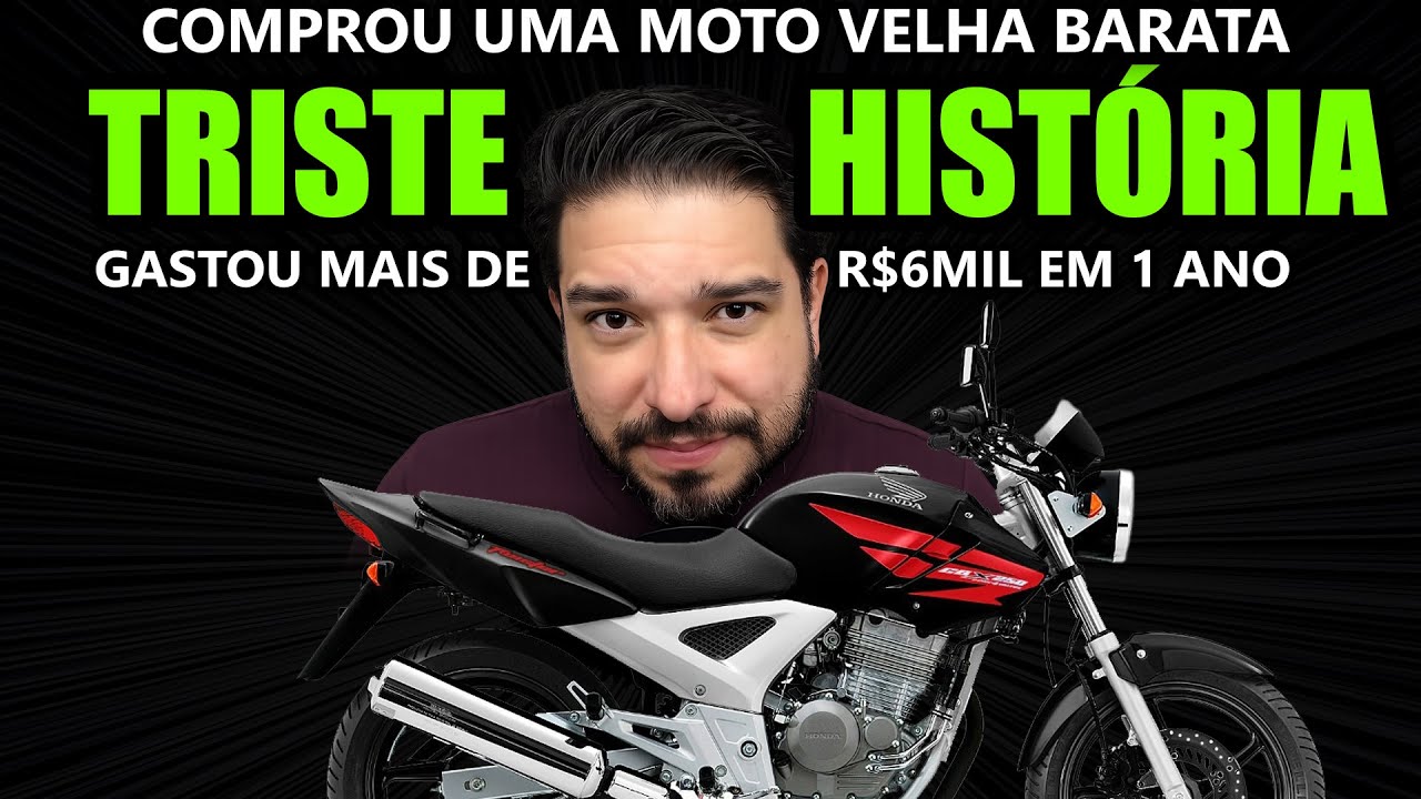 A triste história de quem comprou uma moto velha barata