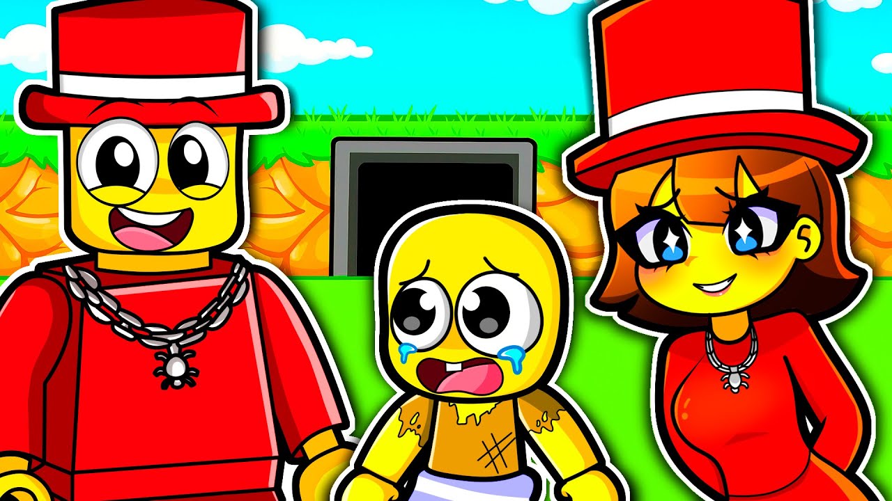 ADOPTADO por una FAMILIA de STEAL A BRAINROT ( Roba un Brainrot )