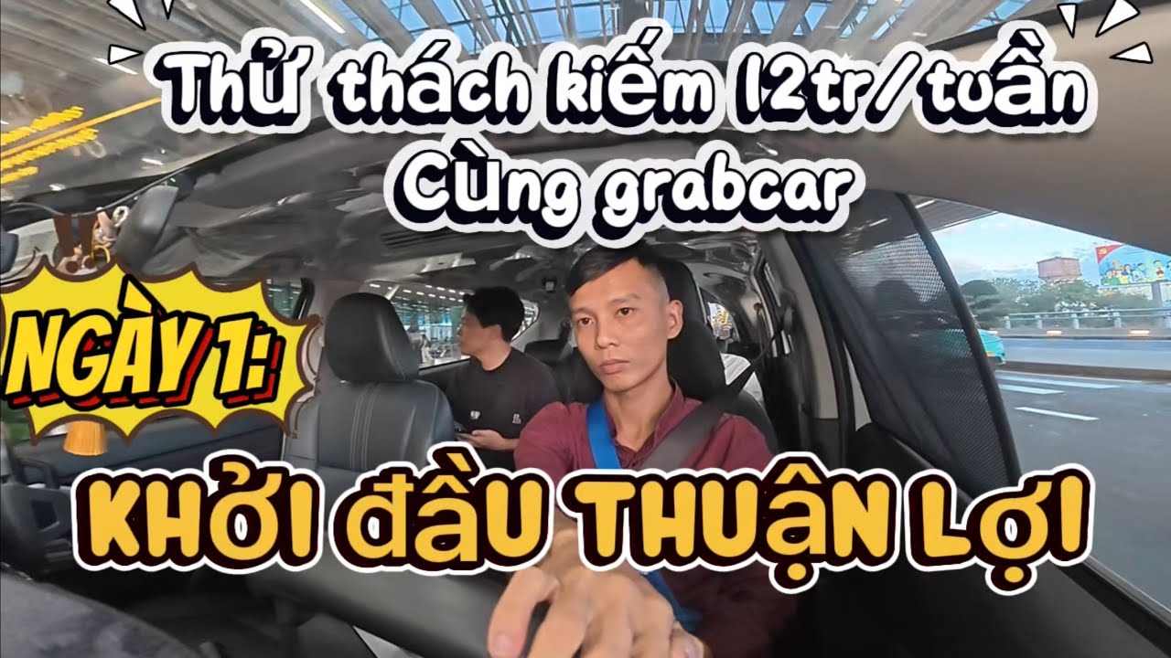 Thử thách 12tr/ tuần: Ngày đầu đầy thuận lợi#grabcar #xpander #saigon 