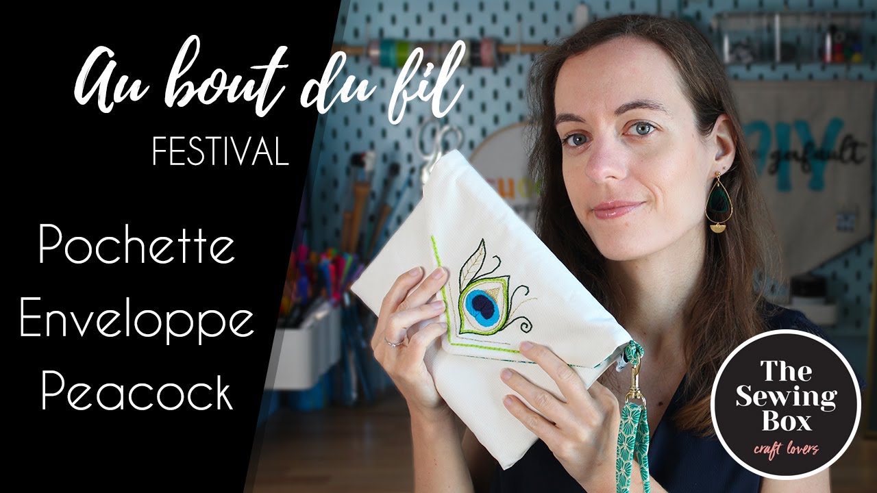 Festival Au Bout du Fil avec ma pochette Enveloppe brodée Peacock - Couture avec Alice Gerfault