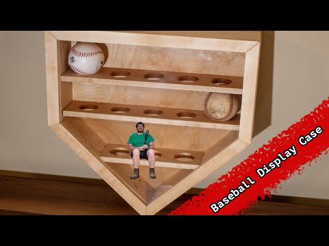 How To Make A Home Plate Baseball Display Case