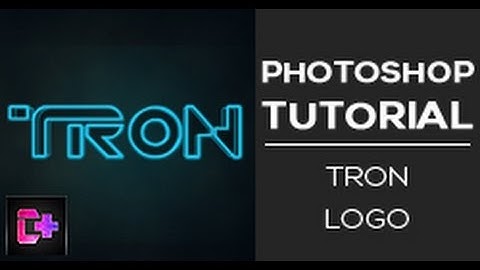 Recreating Tron Movie logo ( Photoshop tutorial )