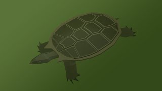 Stupendemys - Low Poly Blender Paleoart