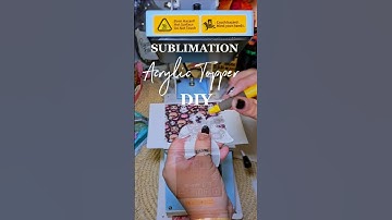 Sublimation Acrylic Coaster @PYDLife #diy #minitutorial #artandcraft #halloween #sublimation