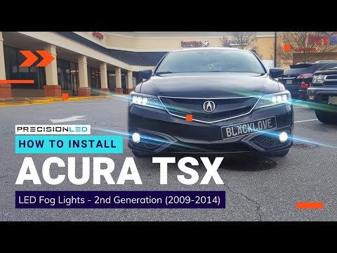 Acura TSX LED 안개등 설치 방법-2 세대 2009-2014