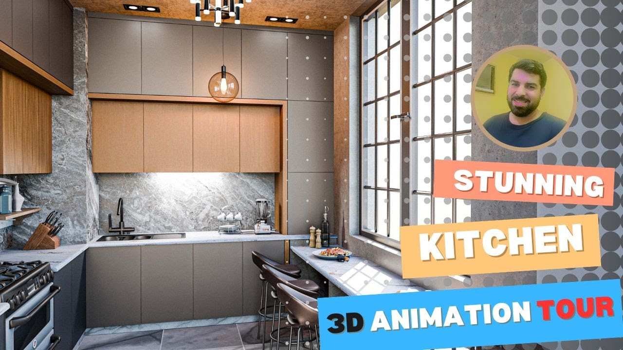 "Stunning Kitchen Animation Tour | Modern Design Come to Life! 🍽️ ...