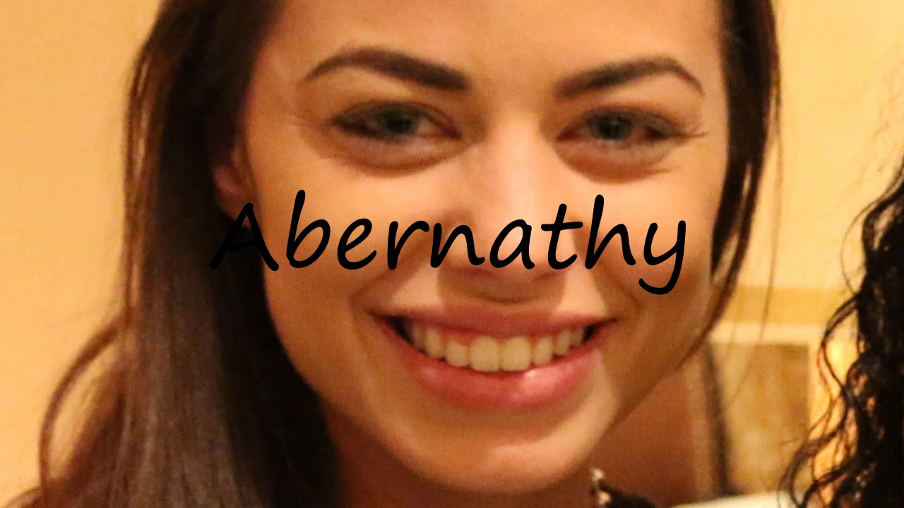 How to Pronounce Abernathy? YouTube