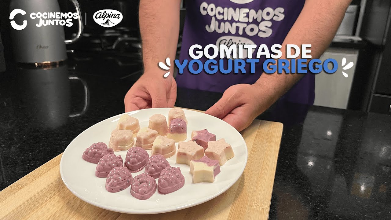Gomitas de gelatina sin sabor y Yogurt Griego Alpina YouTube