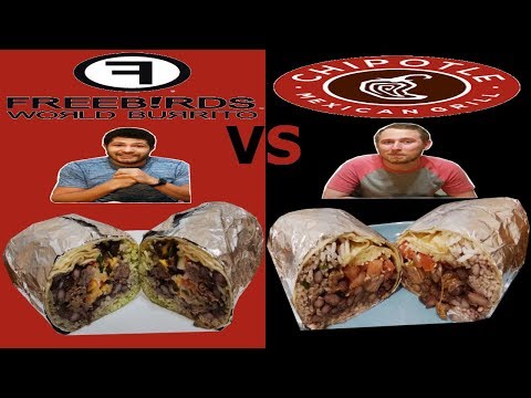 Best Burrito? Chipotle vs Freebirds!