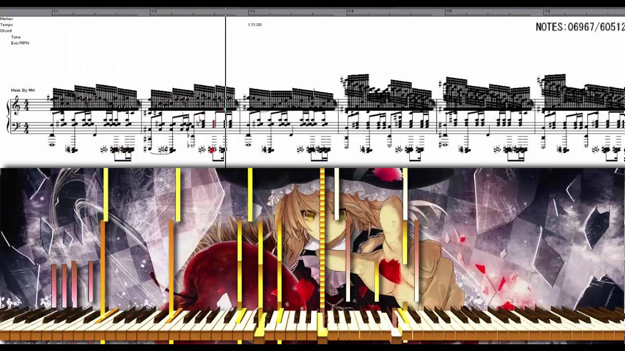 Black Score (東方幻想郷 ~ Lotus Land Story) ZUN - Bad Apple!!