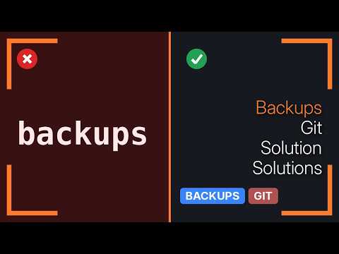 Version control: Backup vs. publishing (5 Solutions!!)