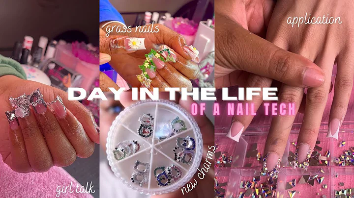 DAY IN LIFE OF AN NAIL TECH ♡ | clients, new charms , $500 , + girl talk