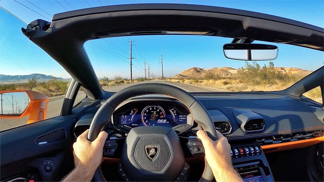 Lamborghini Huracan EVO (RWD) Spyder POV Test Drive (3D Audio)(ASMR)