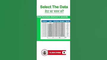 The Powerful Excel AutoSum Shortcut You Aren’t Using #excel #ytshorts #shots