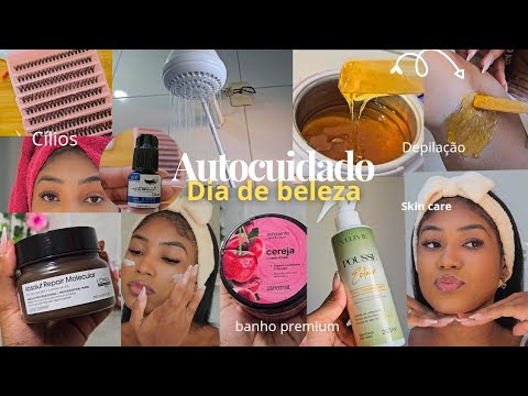 SPA DAY / SELF-CARE at home 💖🏠 eyelashes, pre-chemical treatment, skin care, shopping, etc. 🤍