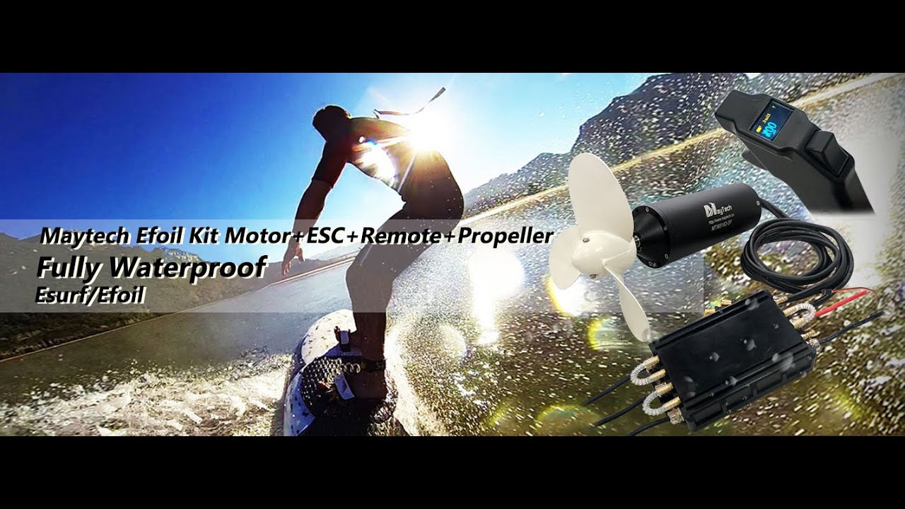 Maytech Fully Waterproof Efoil Kit MTI65162 motor + 300A ESC + V2 Remote MTSKR1905WF