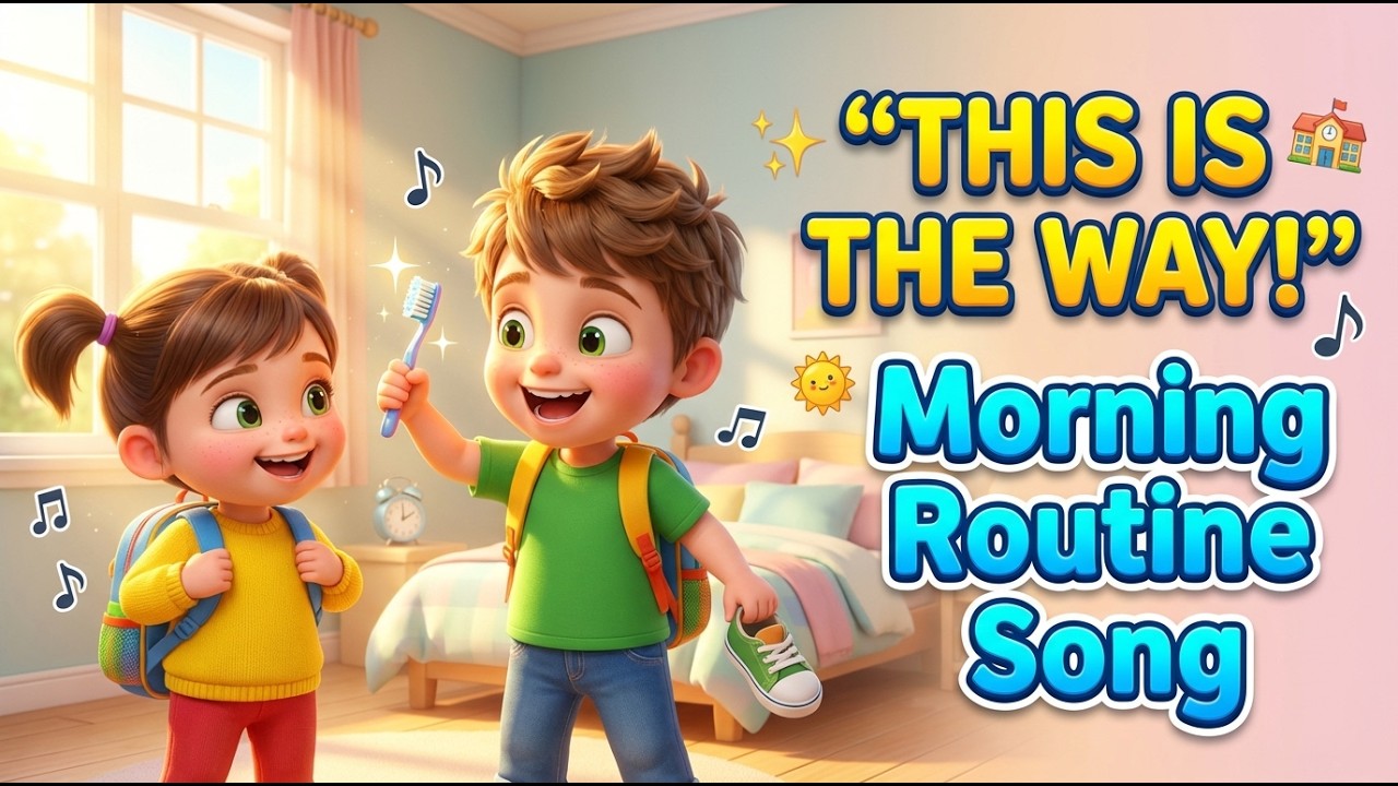 Morning Routine Song for Kids | This Is the Way to Wake Up | 3D Cartoon Nursery Rhyme