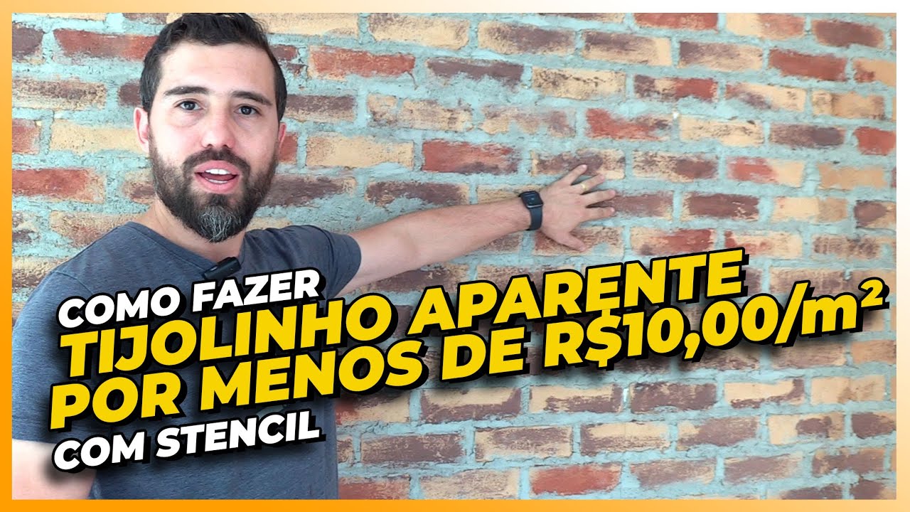 TIJOLINHO APARENTE HIPER REALISTA - POR MENOS DE R$10/m²
