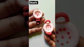 How to make colorful pots with clay very easily 🥘#shorts #art #diy #viral #clay