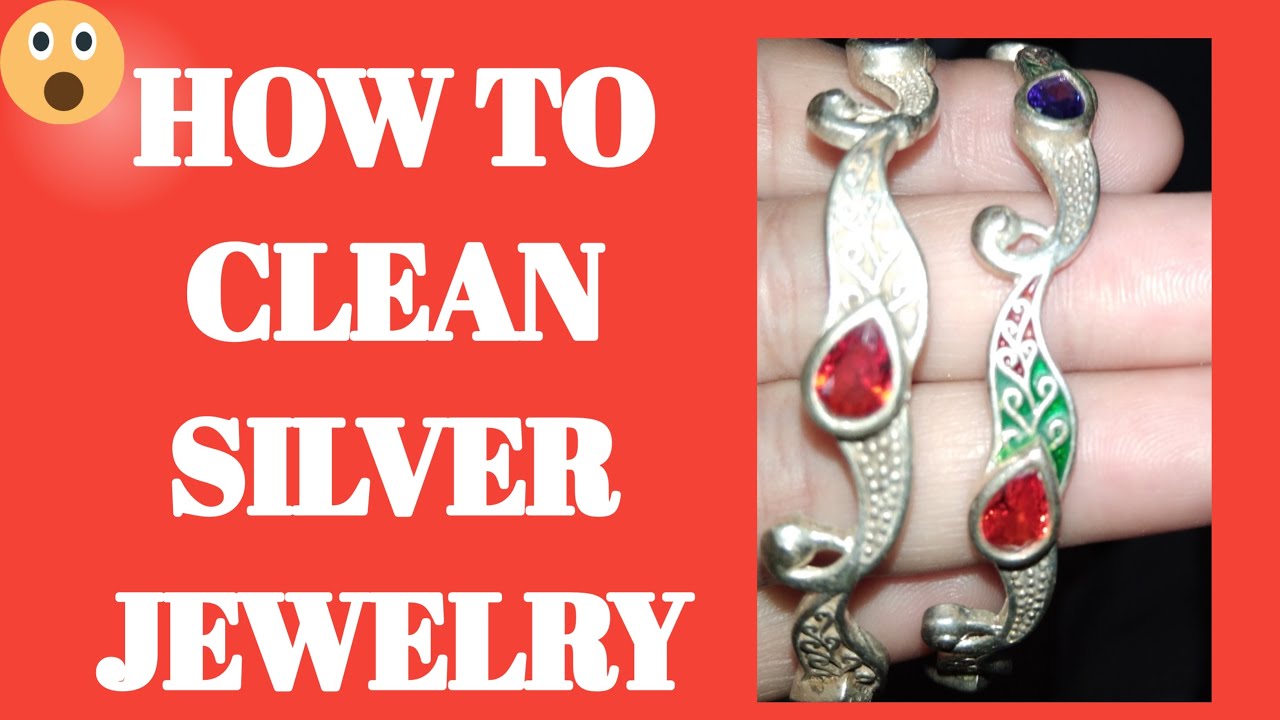 How to clean silver jewellery at home easy way YouTube