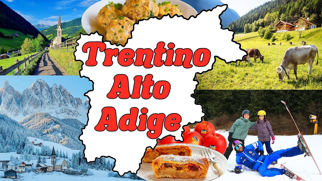 🍎🏔🎿 IL TRENTINO ALTO ADIGE - Le Regioni d'Italia (Geografia) 📚🌍 - YouTube