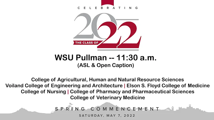 Spring 2022 11:30 a.m. Commencement [captioned]