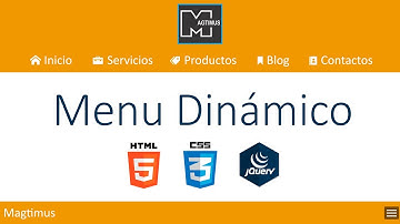 Como hacer menu dinámico responsive | HTML5 - CSS3 - JQUERY | Muy fácil
