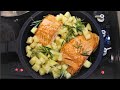 MAI VISTO PRIMA CENA in 20 MINUTI e UNA PADELLA SALMONE PATATE ROSMARINO ricetta  SALMONE ROSMARINO